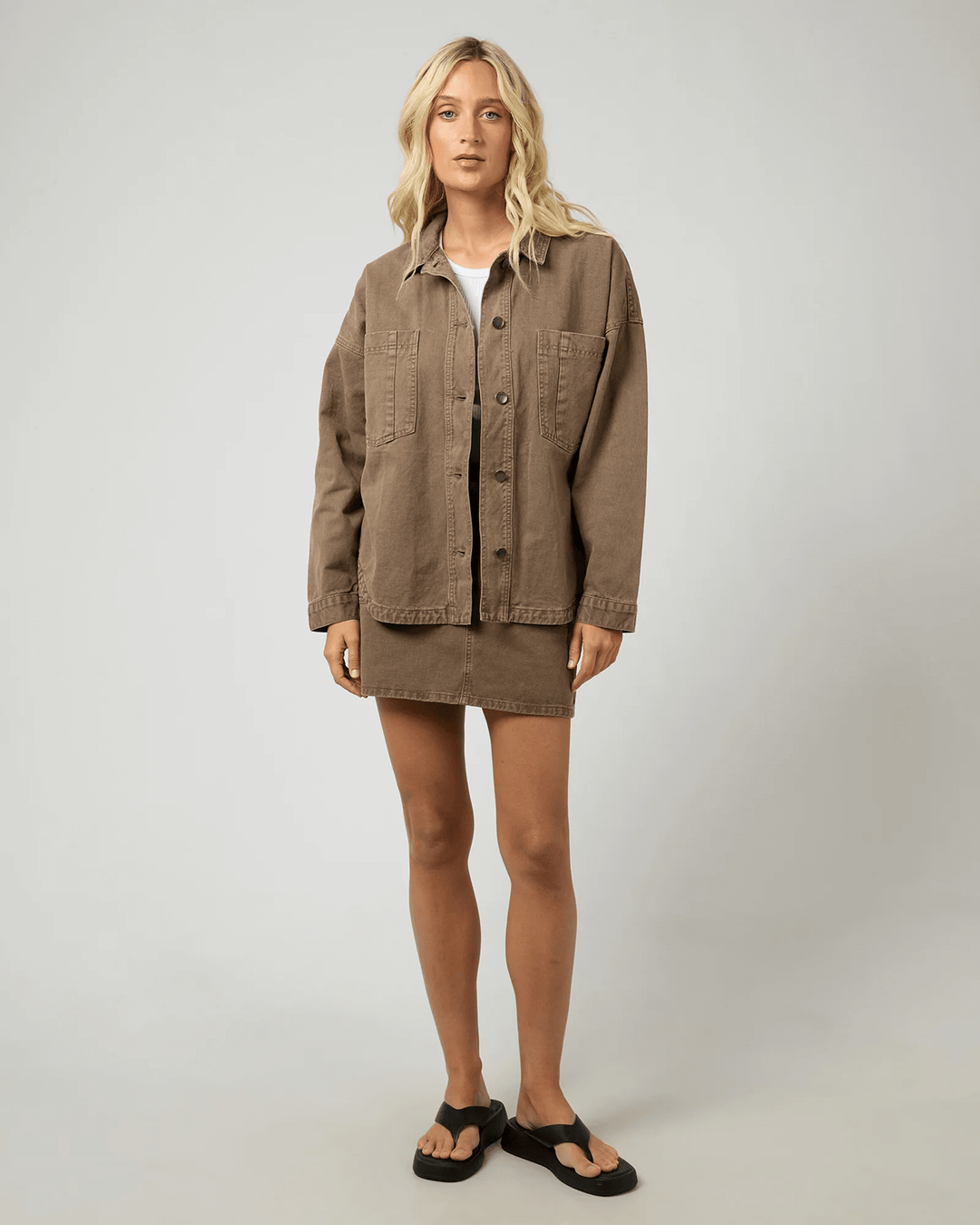 All About Eve - Dale Shacket Cocoa