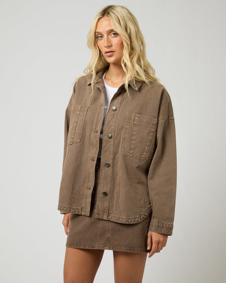All About Eve - Dale Shacket Cocoa