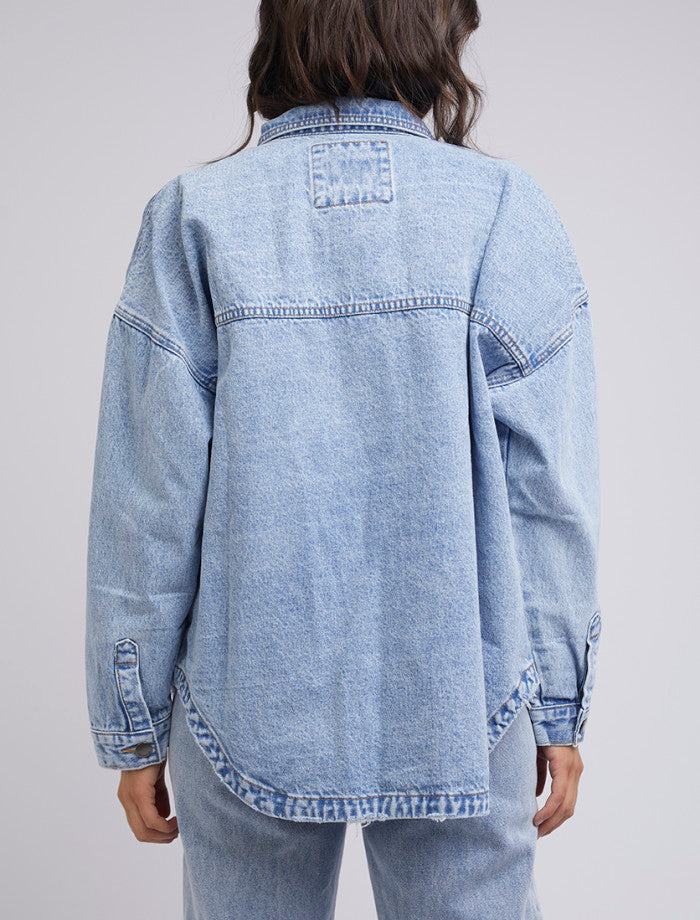 All About Eve - Dale Denim Shacket Light Blue