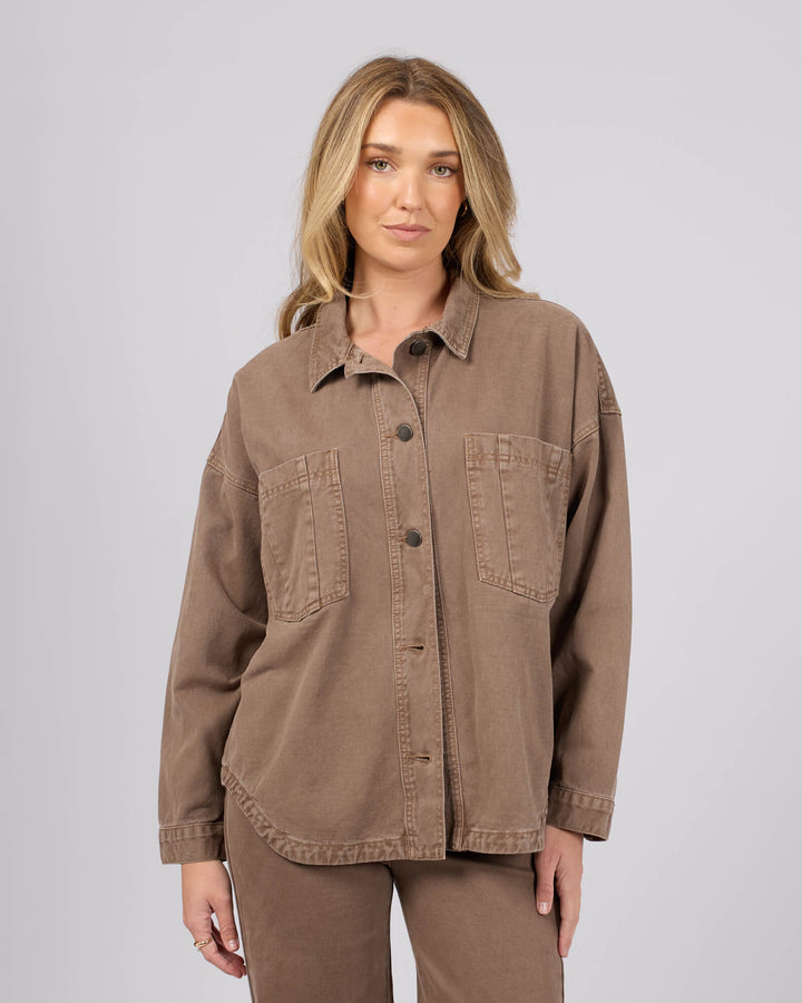 All About Eve - Dale Denim Shacket Cocoa
