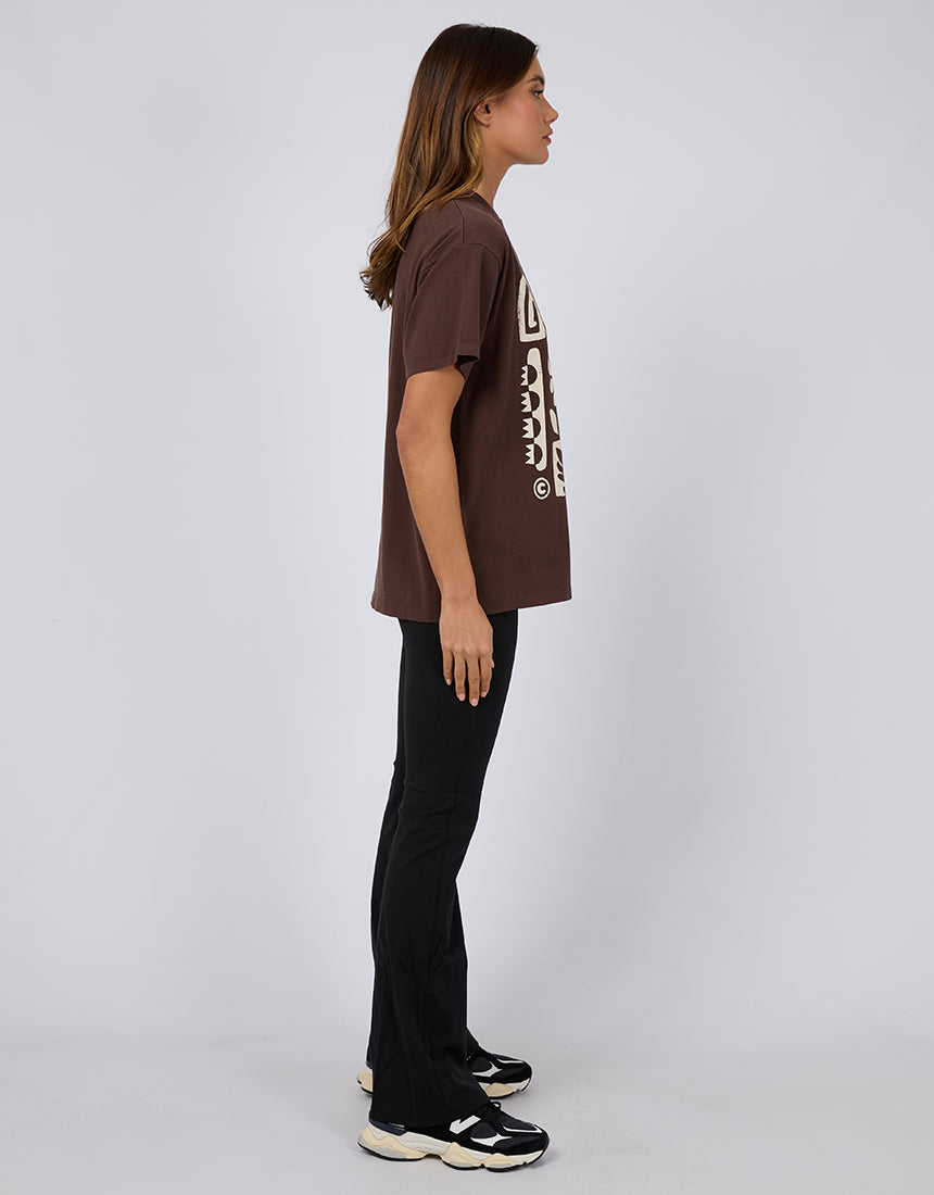 All About Eve - Elements Oversized Tee Brown
