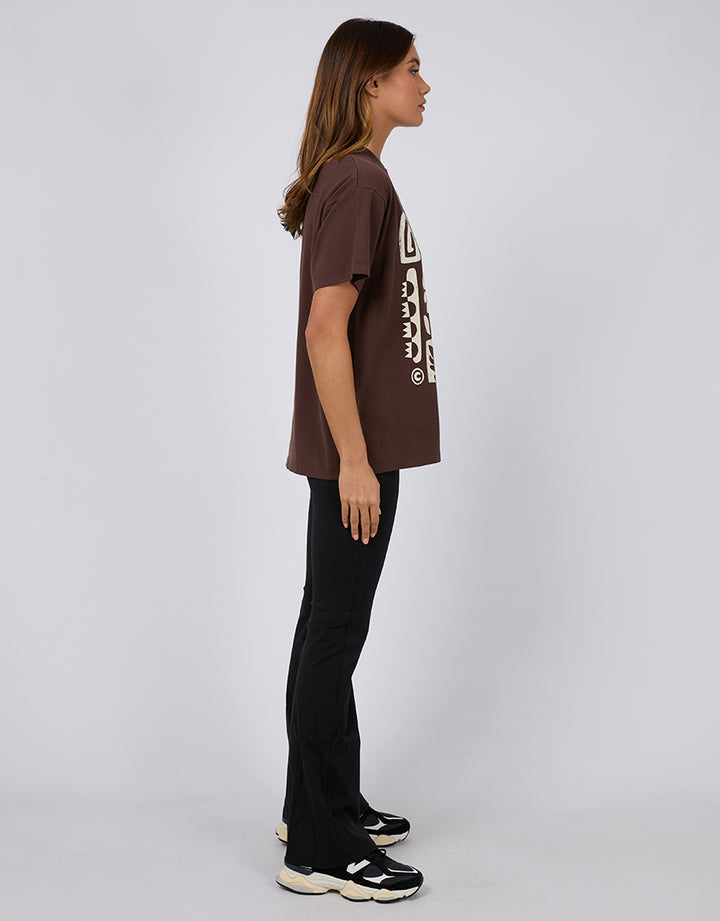 All About Eve - Elements Oversized Tee Brown