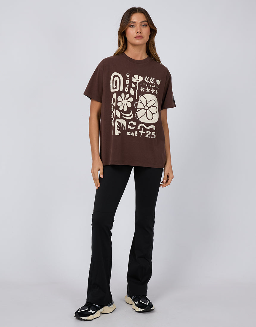 All About Eve - Elements Oversized Tee Brown