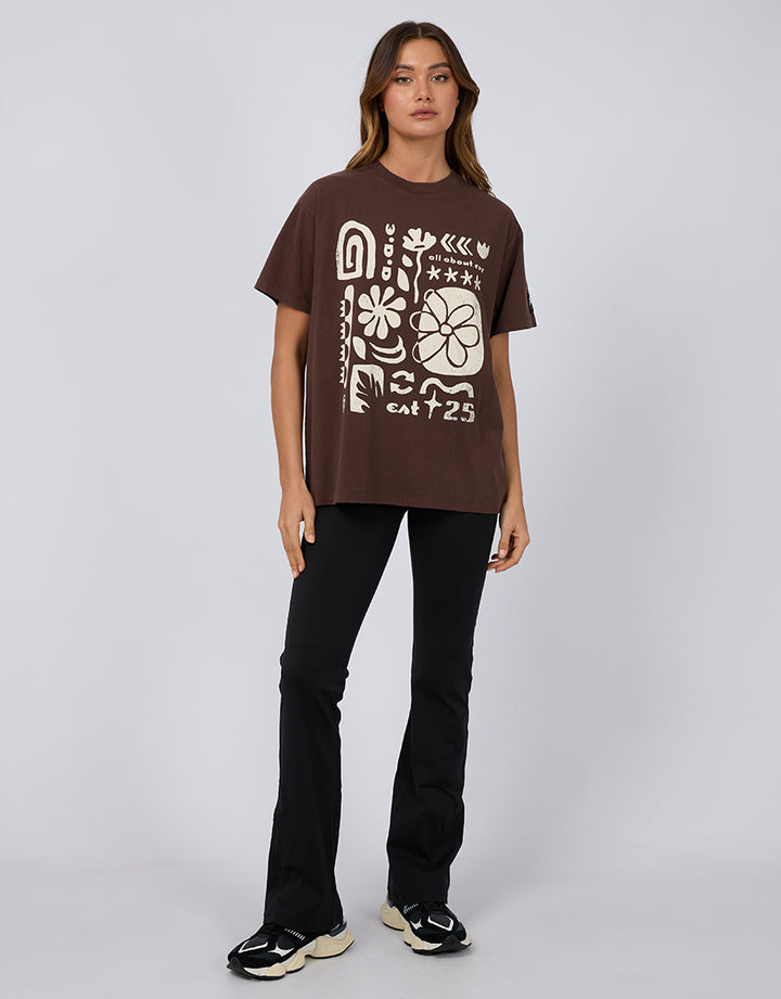 All About Eve - Elements Oversized Tee Brown