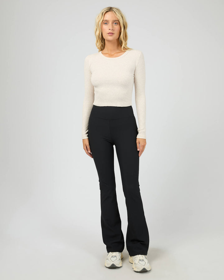 All About Eve - Active Rib Flare Leggings Black