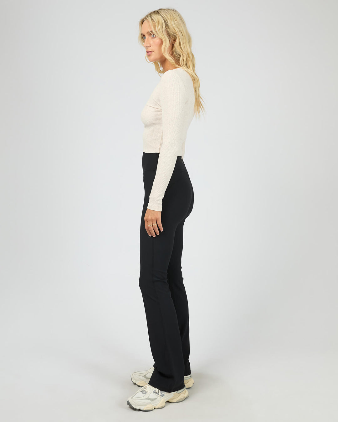 All About Eve - Active Rib Flare Leggings Black