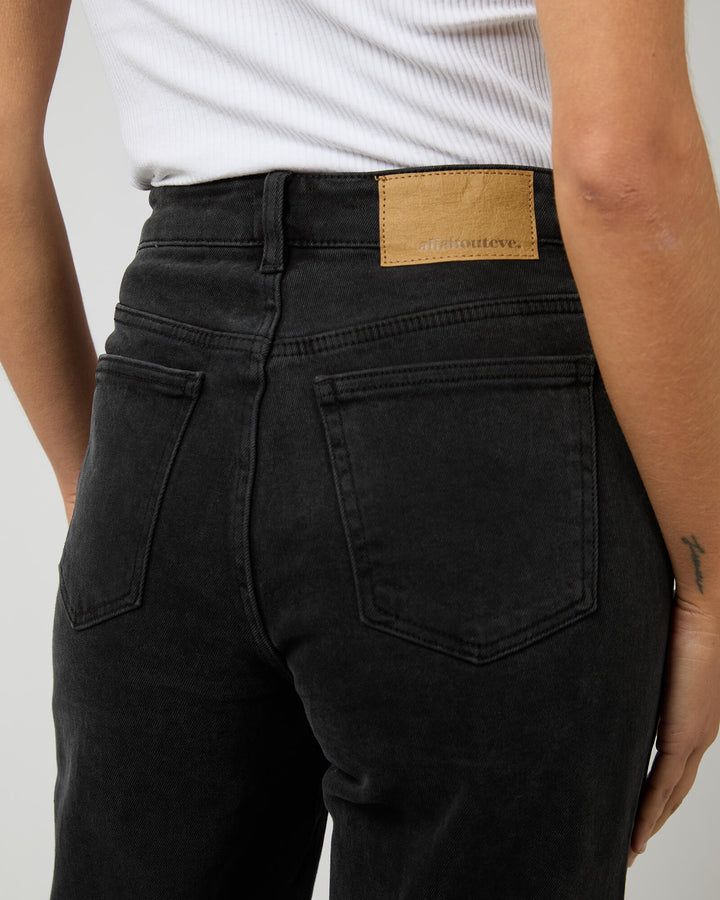 All About Eve - Jacqui Wide Leg Jean Washed Black