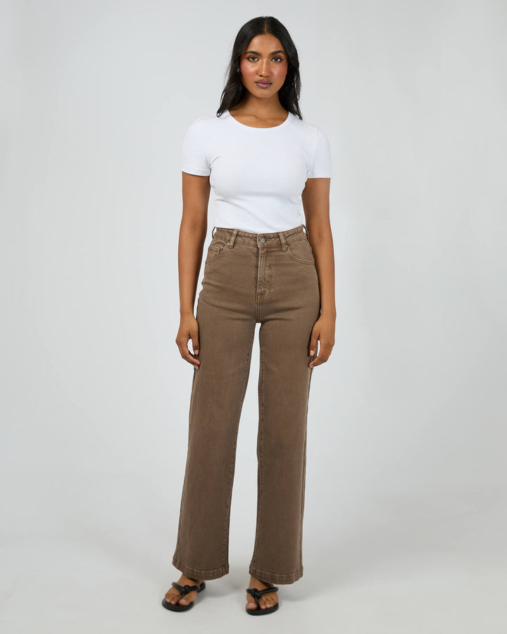 All About Eve - Jacqui Wide Leg Jean Cocoa