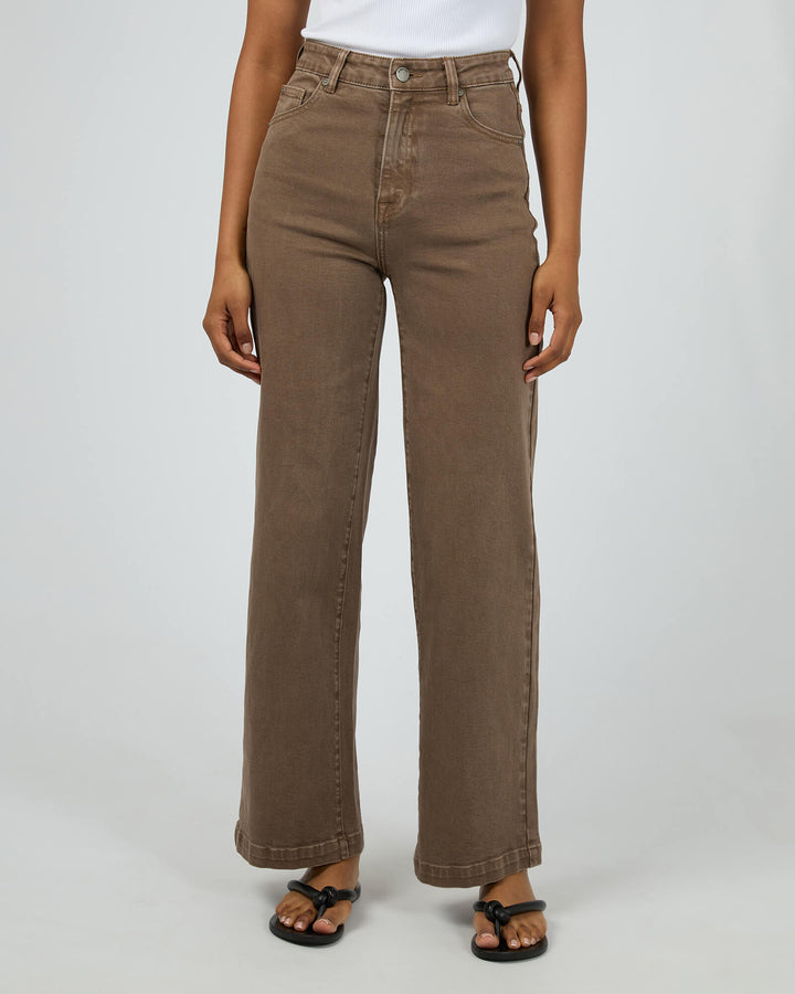 All About Eve - Jacqui Wide Leg Jean Cocoa