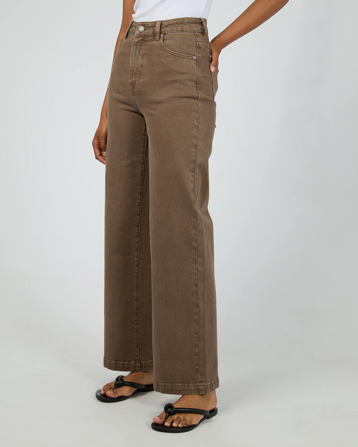 All About Eve - Jacqui Wide Leg Jean Cocoa