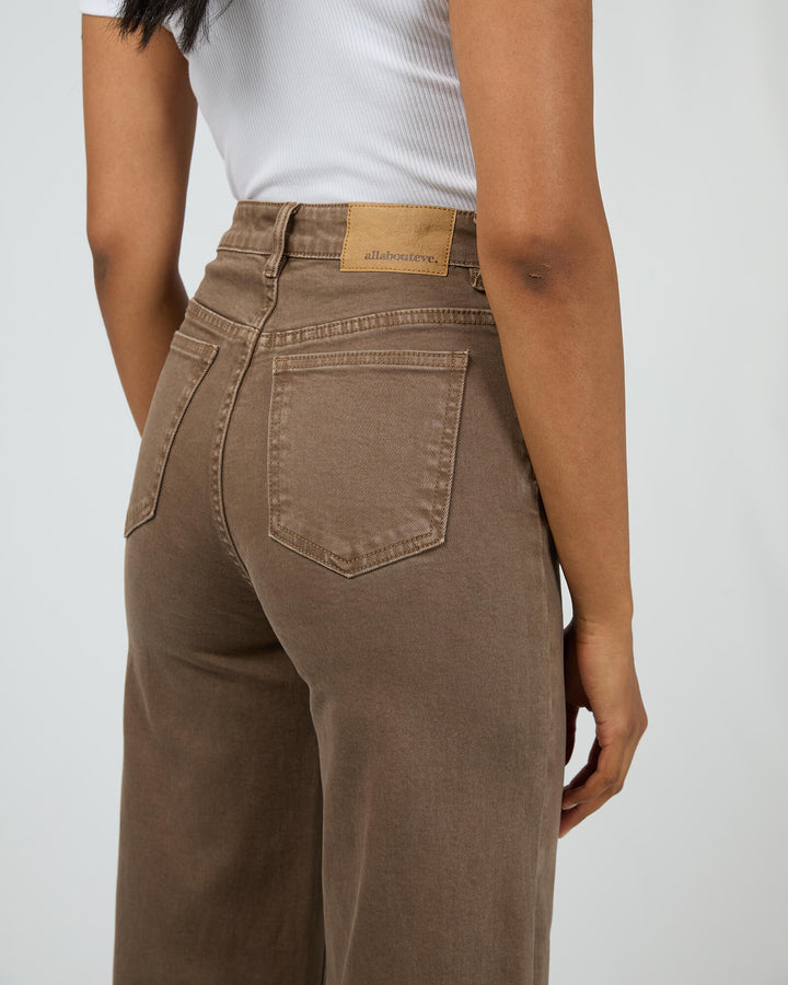 All About Eve - Jacqui Wide Leg Jean Cocoa