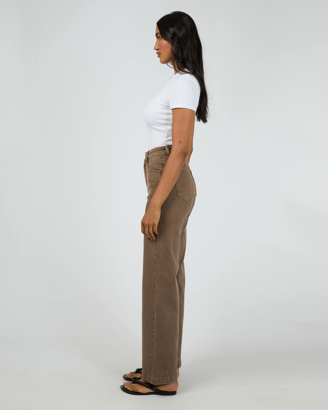 All About Eve - Jacqui Wide Leg Jean Cocoa