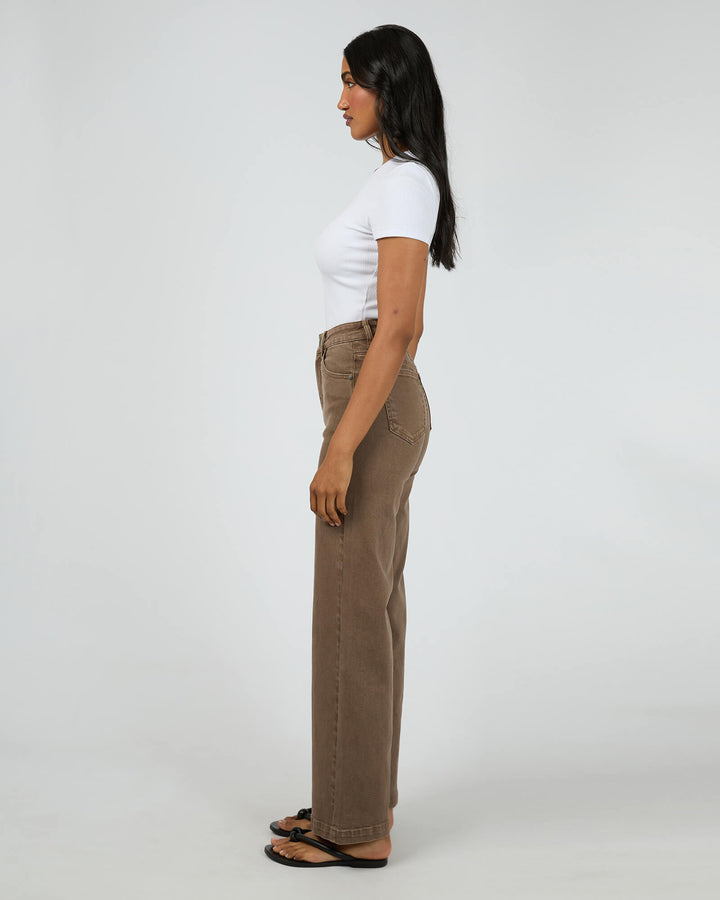 All About Eve - Jacqui Wide Leg Jean Cocoa