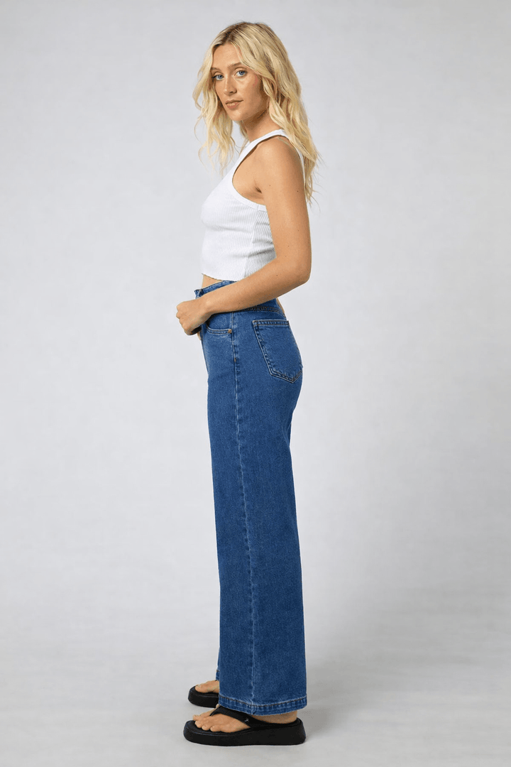 All About Eve - Jacqui Wide Leg Petite Denim Blue