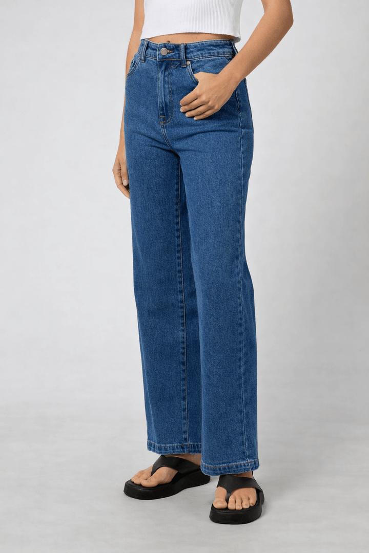 All About Eve - Jacqui Wide Leg Petite Denim Blue