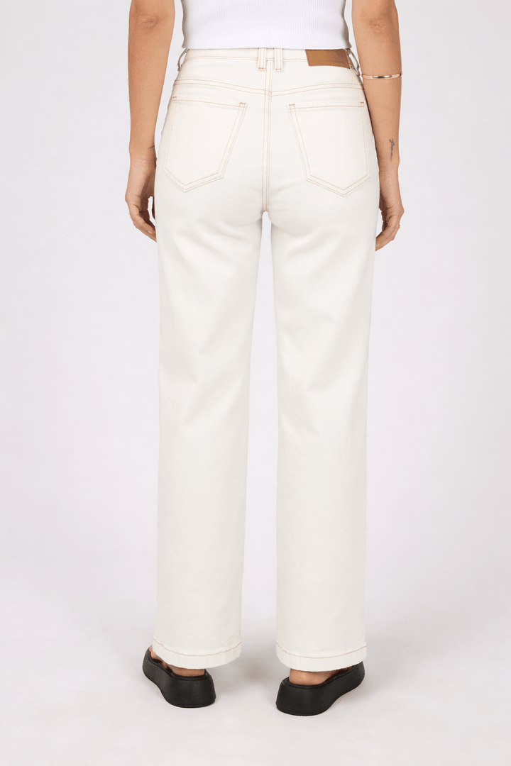 All About Eve - Jacqui Wide Leg Petite Denim Vintage White