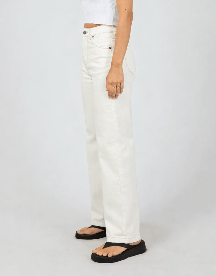 All About Eve - Jacqui Wide Leg Petite Denim Vintage White