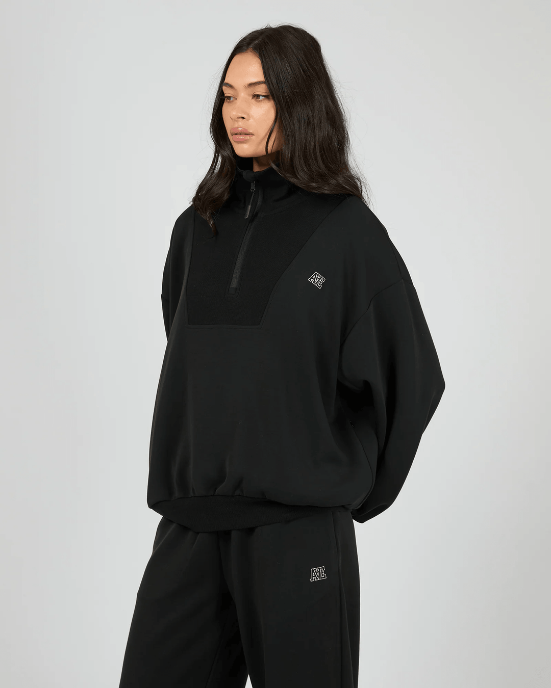 All About Eve - Luxe Active 1/4 Zip Black
