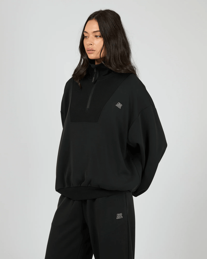 All About Eve - Luxe Active 1/4 Zip Black