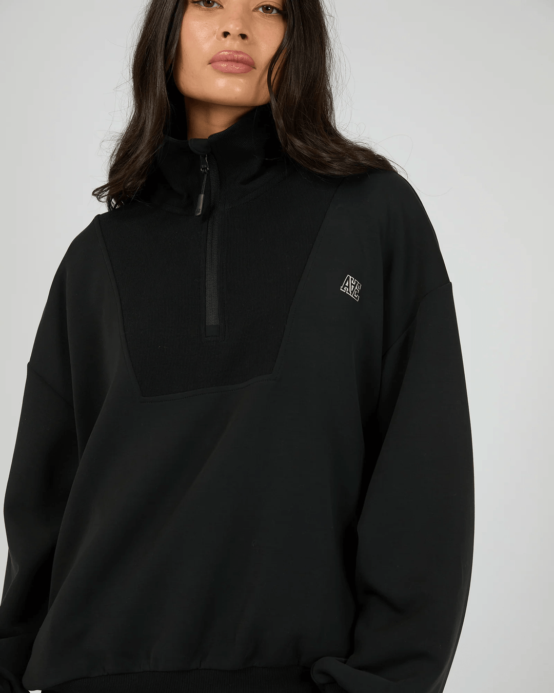 All About Eve - Luxe Active 1/4 Zip Black