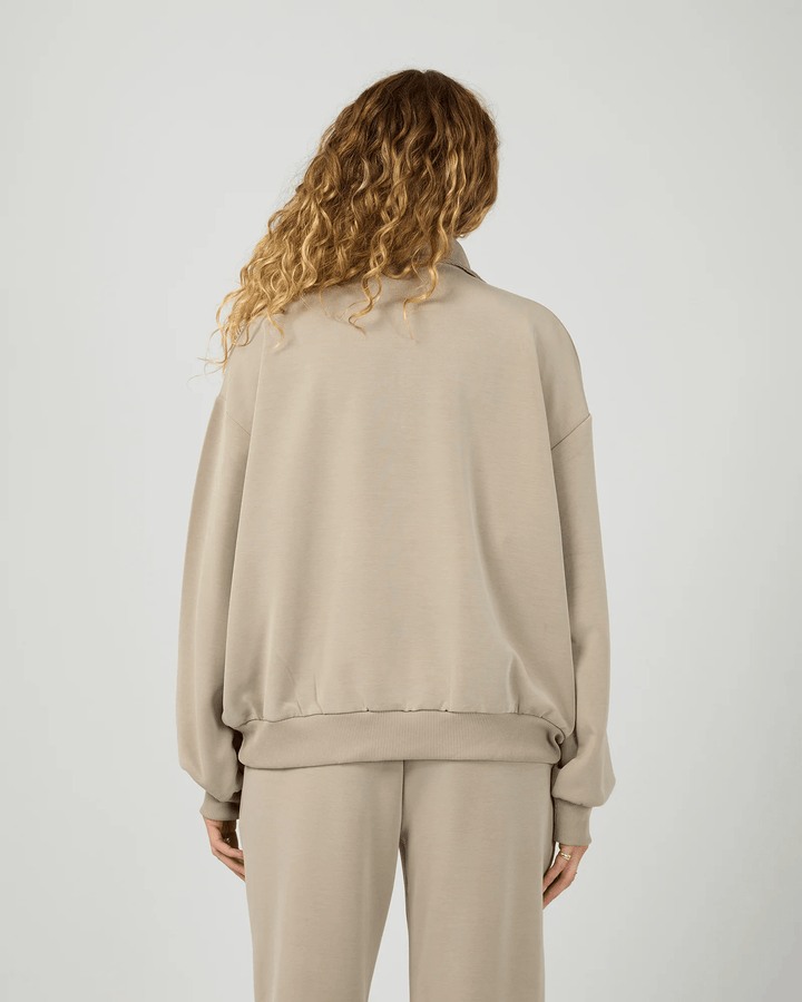 All About Eve - Luxe Active 1/4 Zip Stone