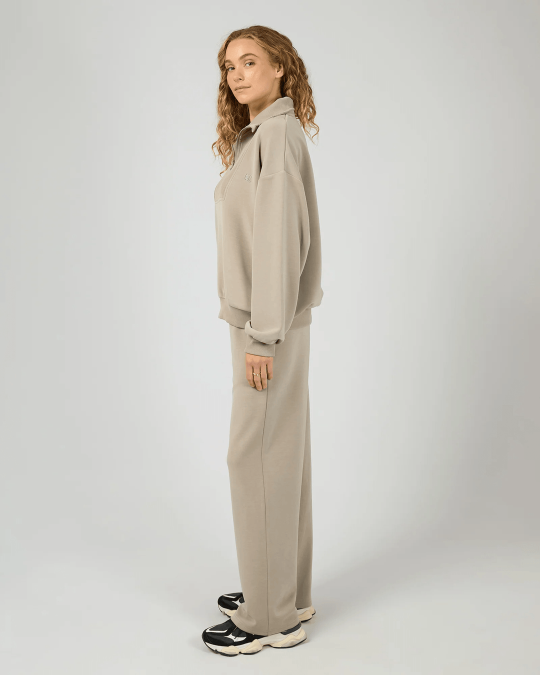 All About Eve - Luxe Active 1/4 Zip Stone