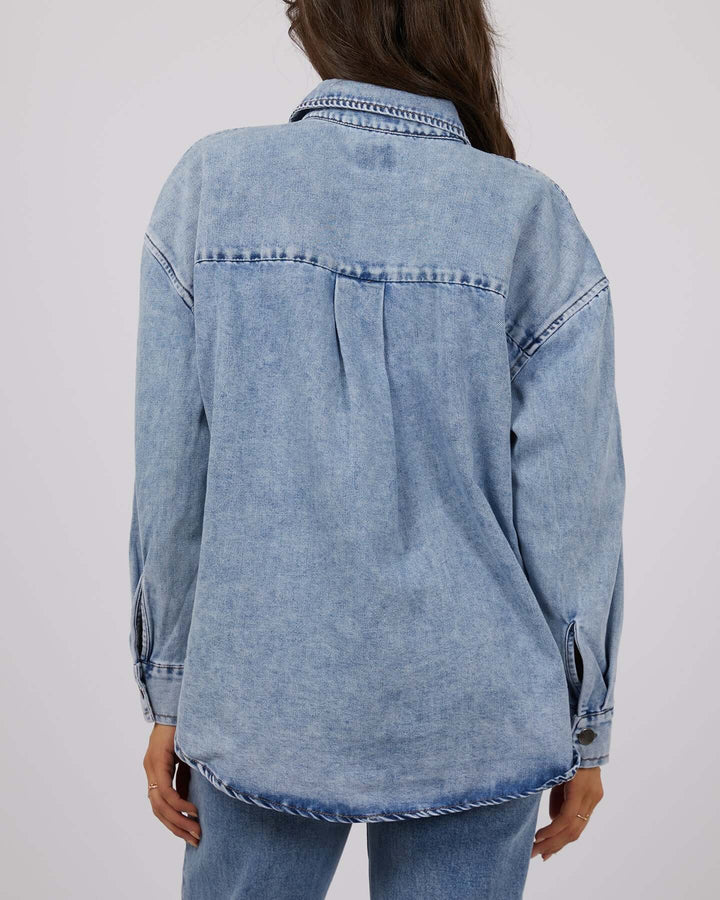 All About Eve - Maci Denim Shirt Light Blue