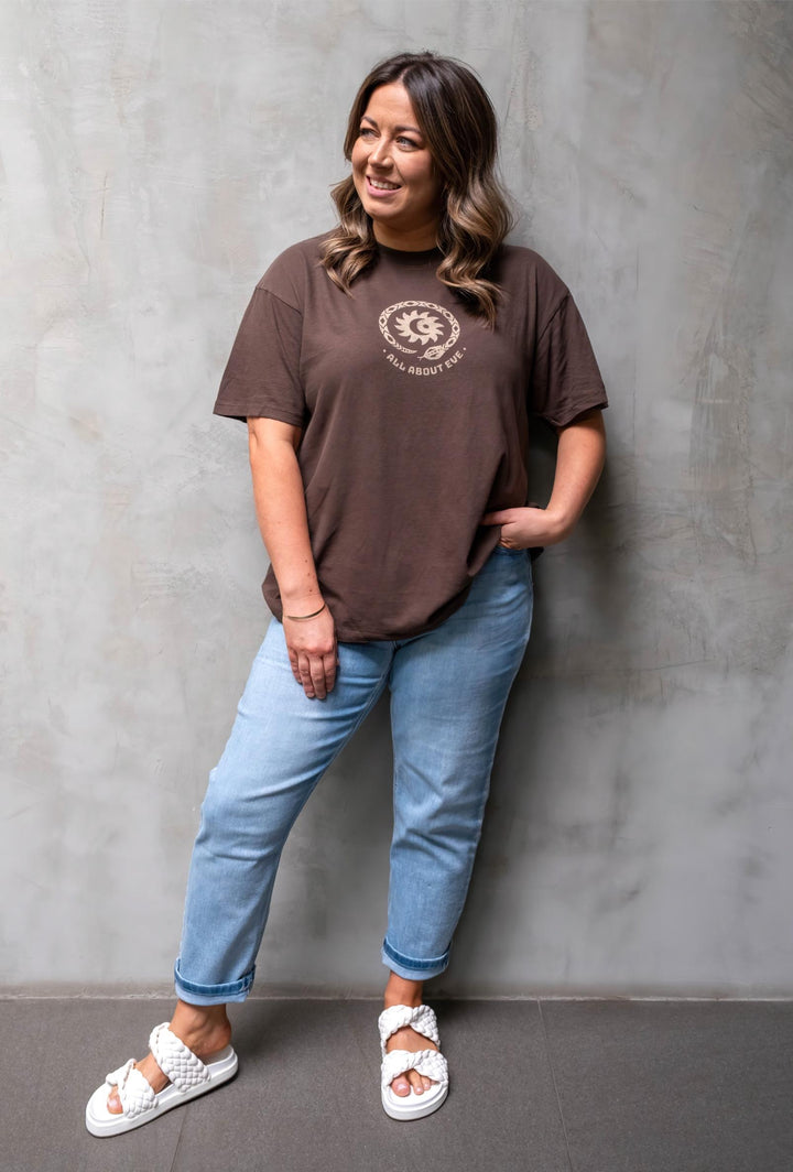 All About Eve - Mirador Oversized Tee Brown