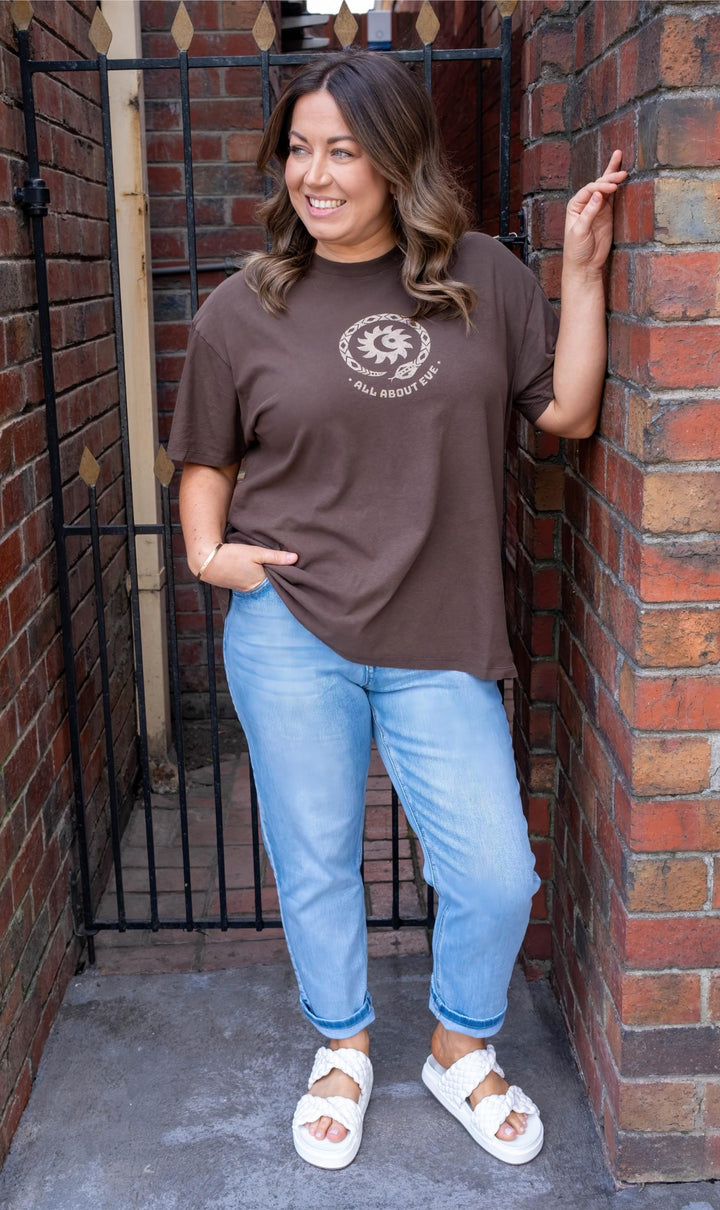 All About Eve - Mirador Oversized Tee Brown