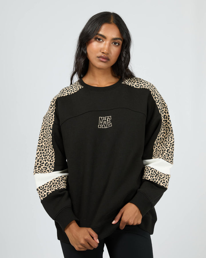 All About Eve - Savannah Oversized Crew Black