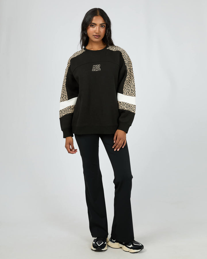 All About Eve - Savannah Oversized Crew Black