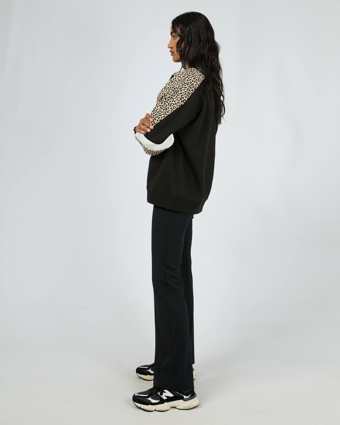 All About Eve - Savannah Oversized Crew Black