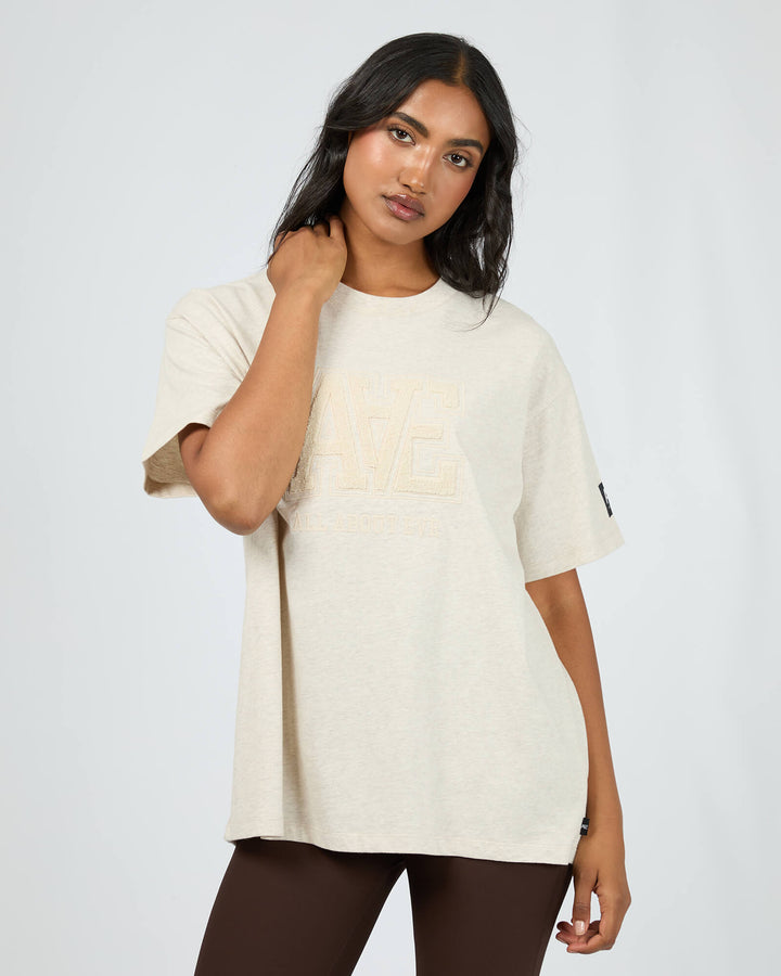 All About Eve - Tonal Oversized Tee Oat