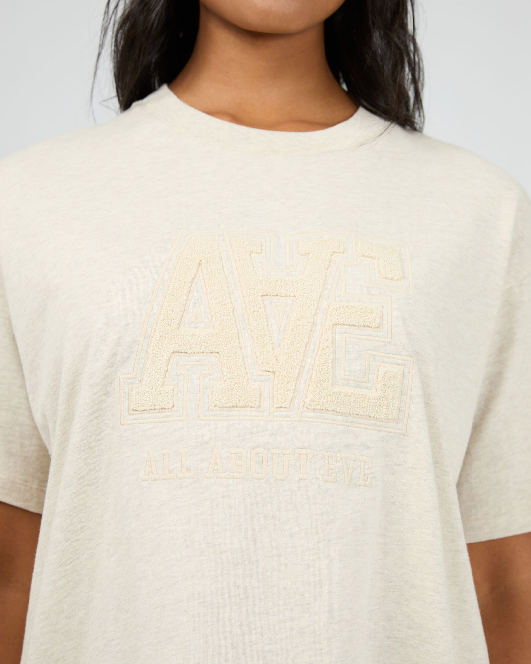 All About Eve - Tonal Oversized Tee Oat