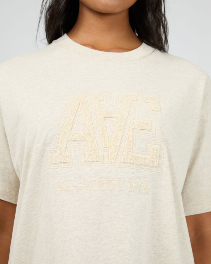 All About Eve - Tonal Oversized Tee Oat