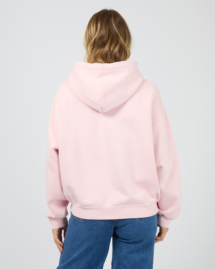 All About Eve - Washed Boxed Hoodie Light Pink