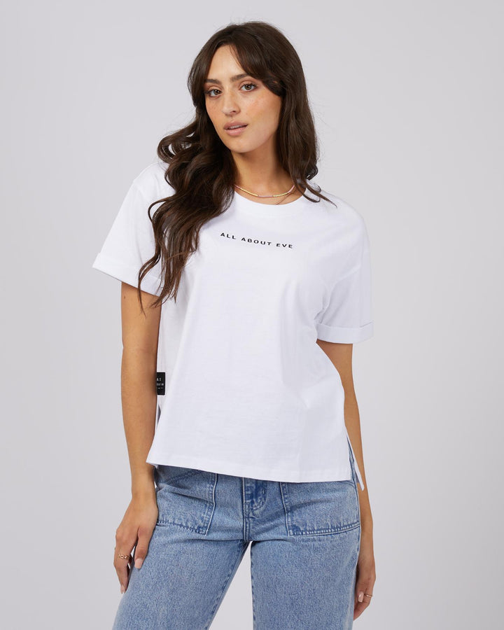 All About Eve - Washed Tee White