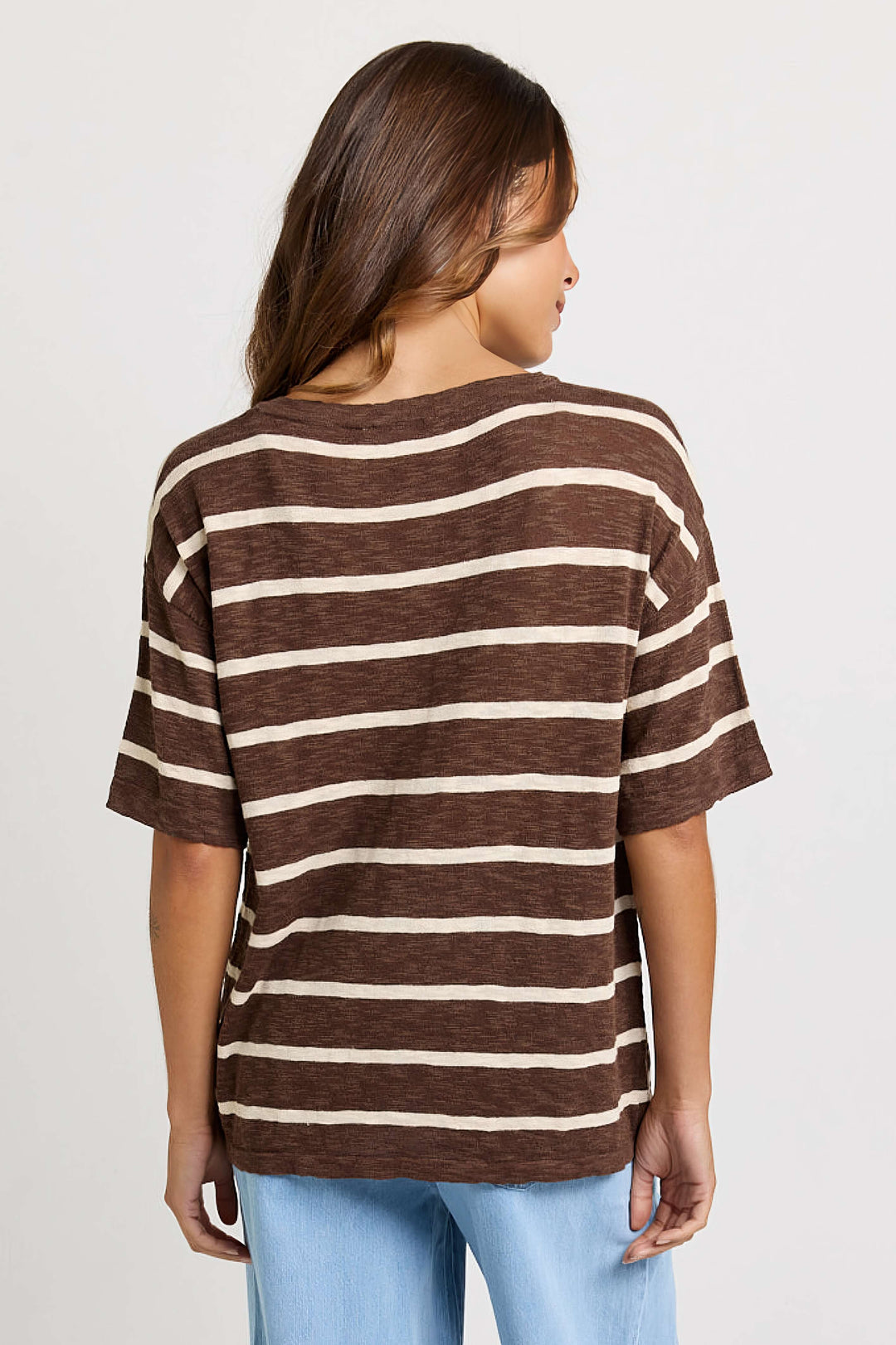Betty Basics - Aries V-Neck Top Chocolate