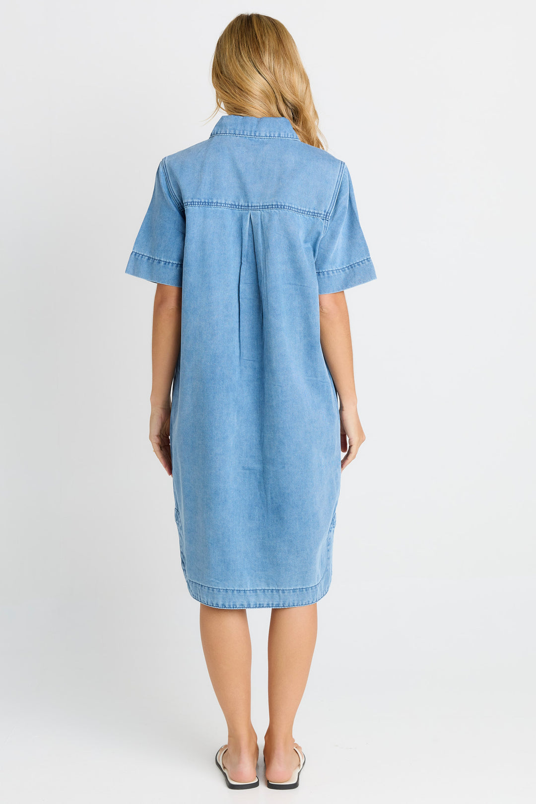 Betty Basics - Dawson Denim Dress Mid Blue
