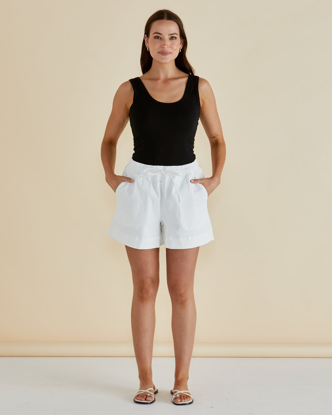 Betty Basics - Emma Scoop Tank Black