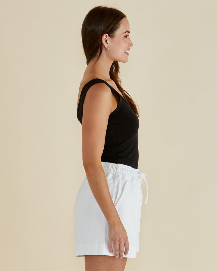 Betty Basics - Emma Scoop Tank Black