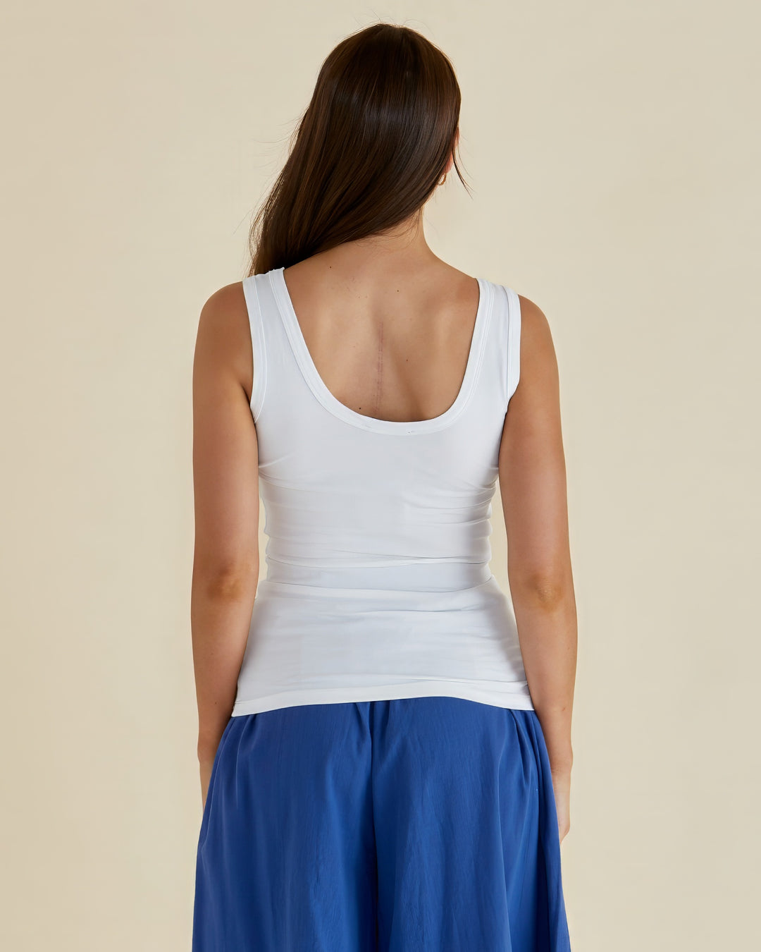 Betty Basics - Emma Scoop Tank White
