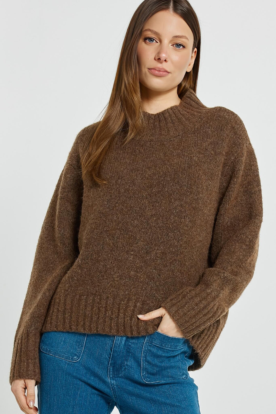 Betty Basics - Lola Jumper Chocolate Brown