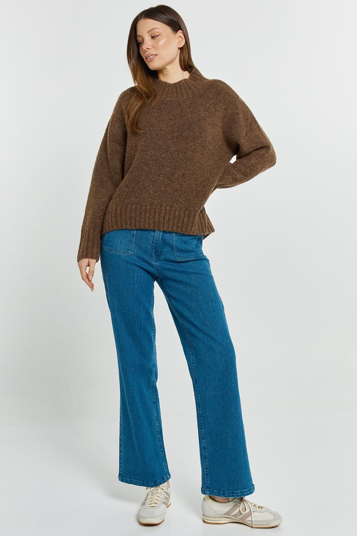 Betty Basics - Lola Jumper Chocolate Brown