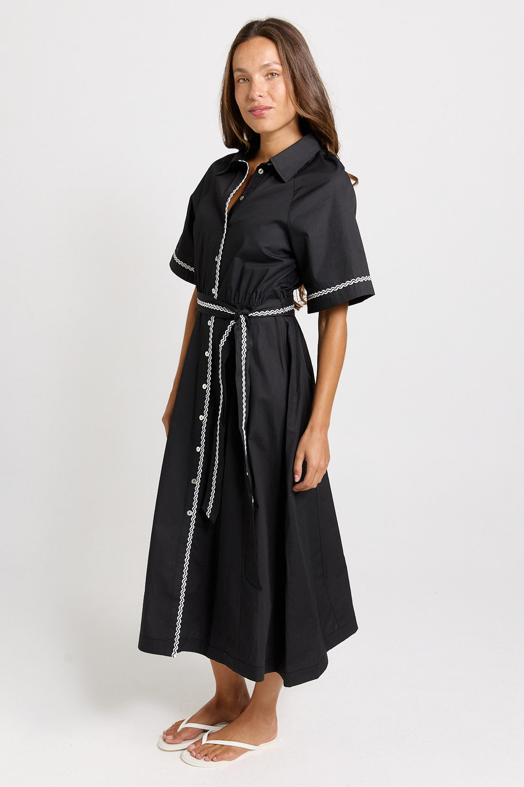 Sass - Lucy Shirt Dress Black