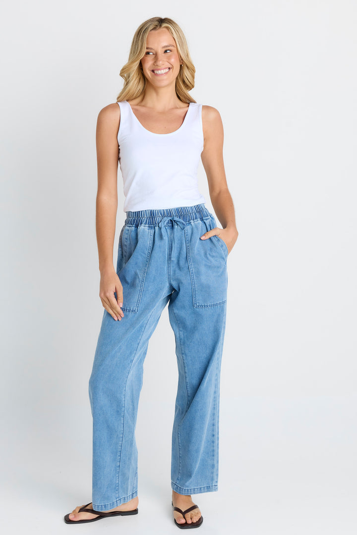 Betty Basics - Quinn Jogger Mid Blue