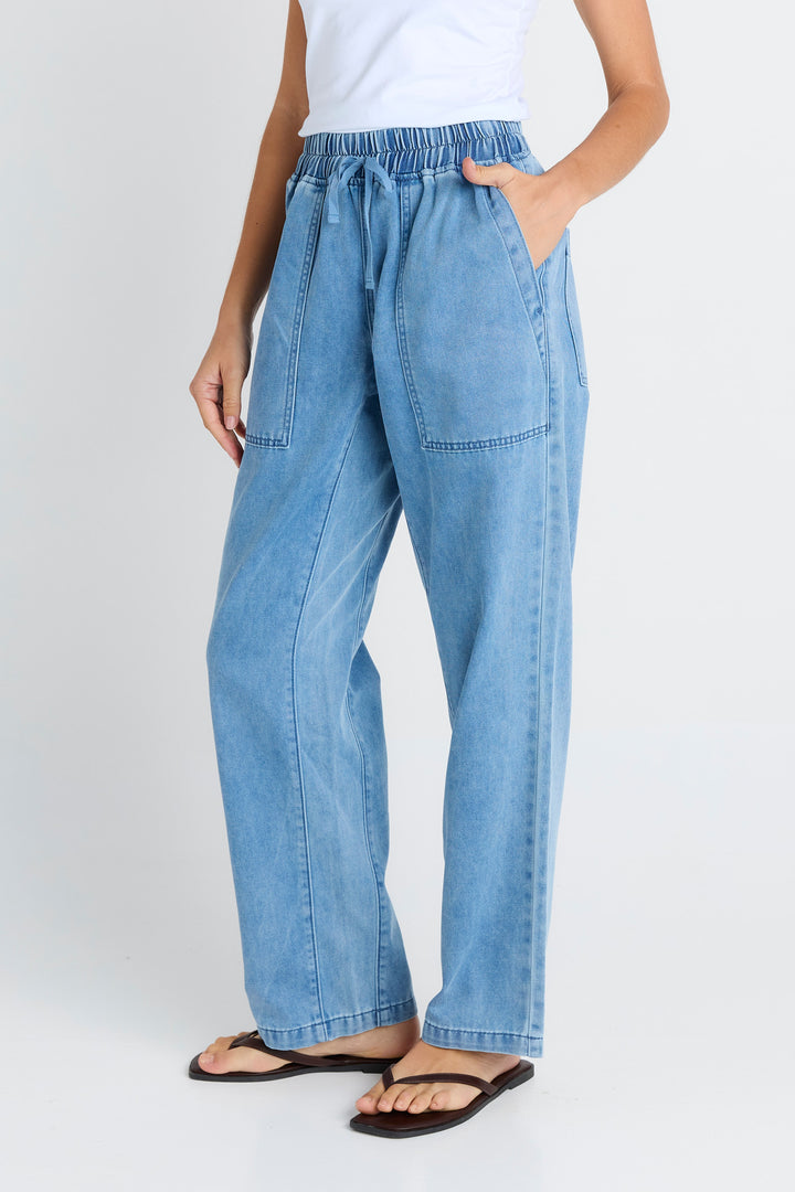 Betty Basics - Quinn Jogger Mid Blue