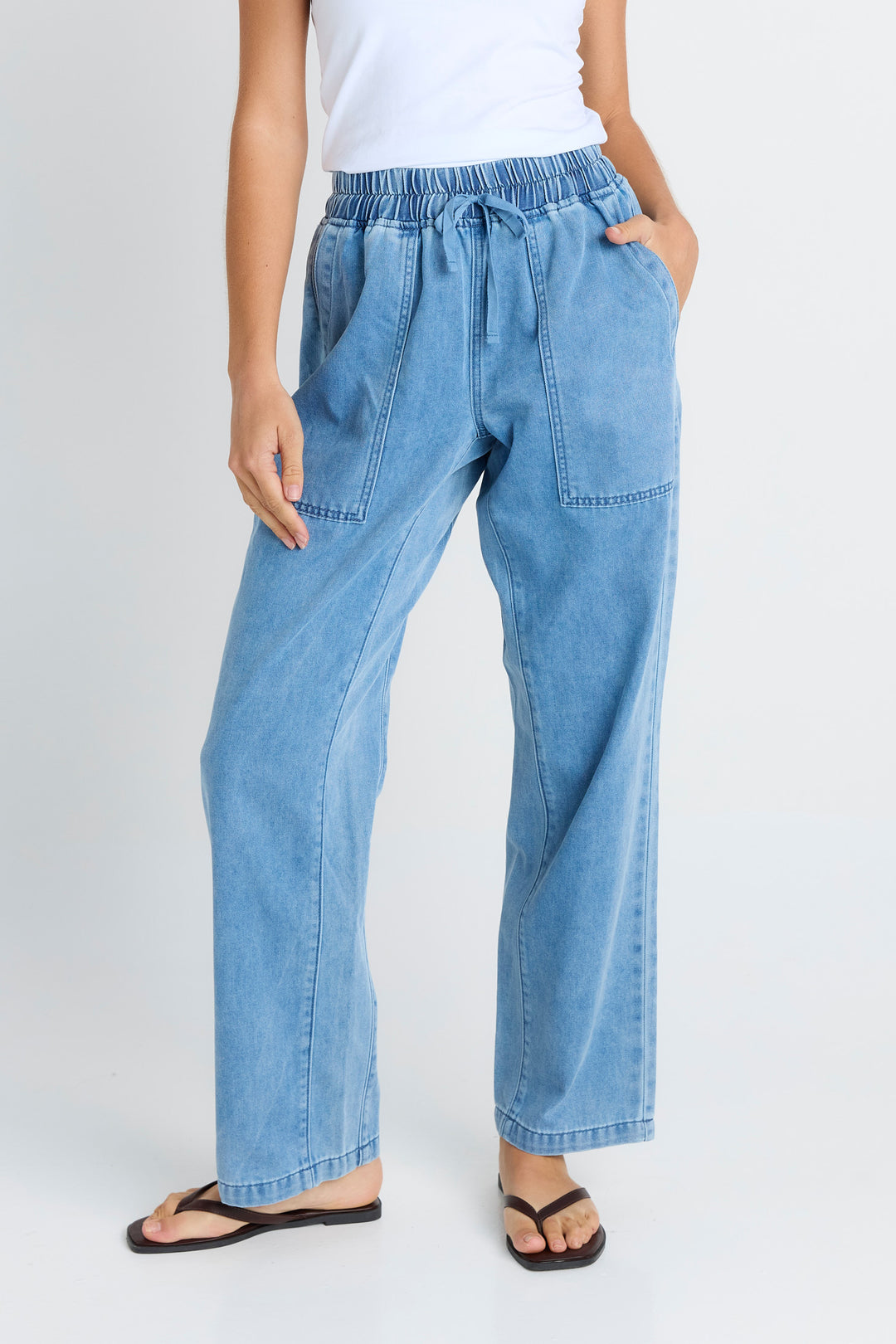 Betty Basics - Quinn Jogger Mid Blue