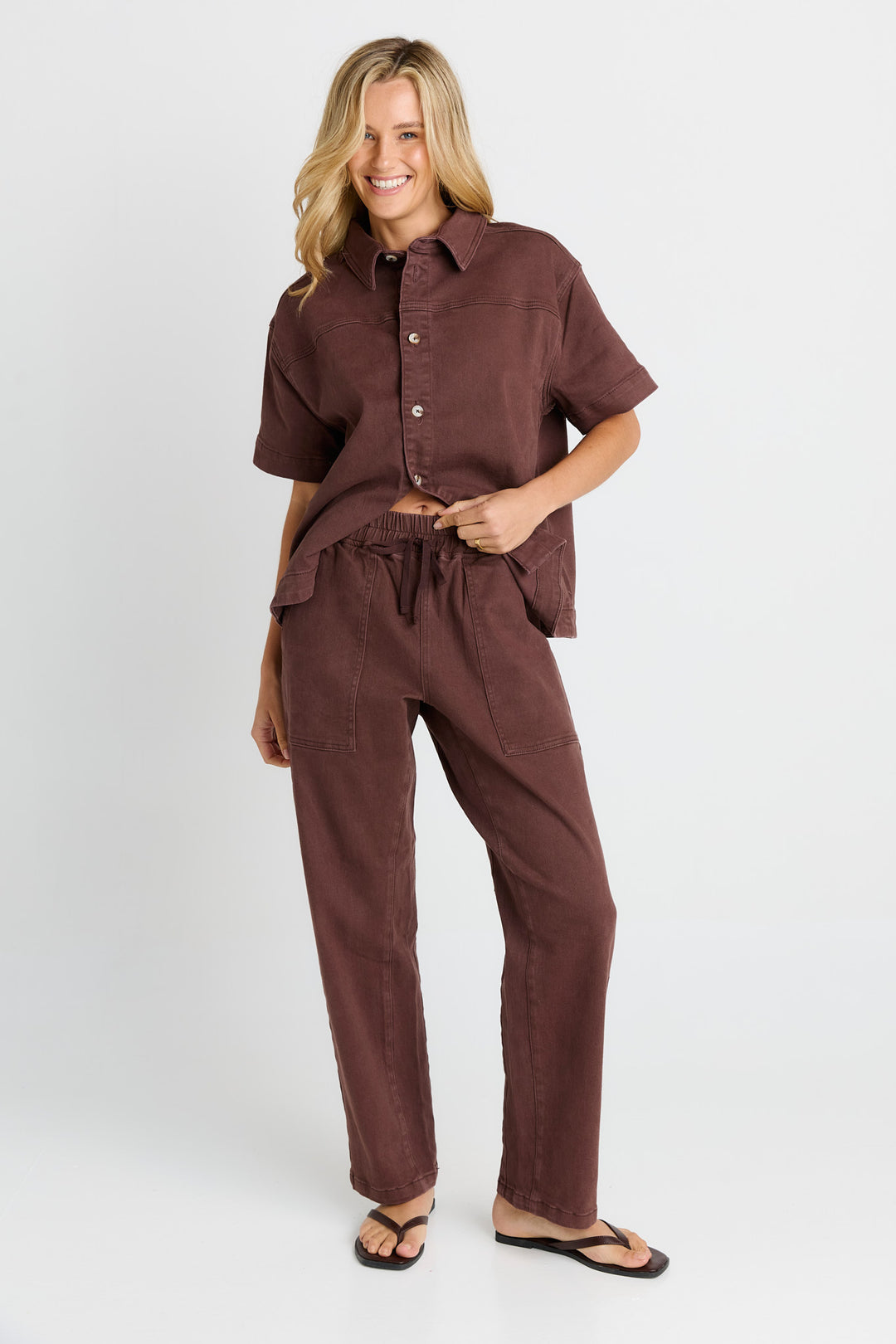 Betty Basics - Quinn Jogger Chocolate
