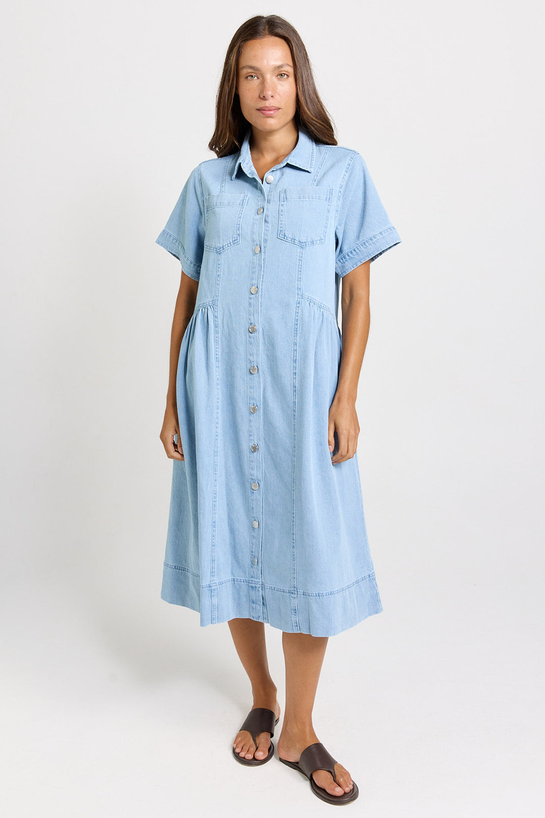 Betty Basics - Willow Denim Shirt Dress Blue